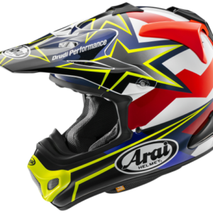 Arai VX-Pro4 Offroad Helmet - Stars & Stripes Yellow