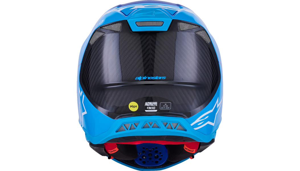 Alpinestars Supertech M10 MIPS Offroad Helmet - Flood Blue - Image 5