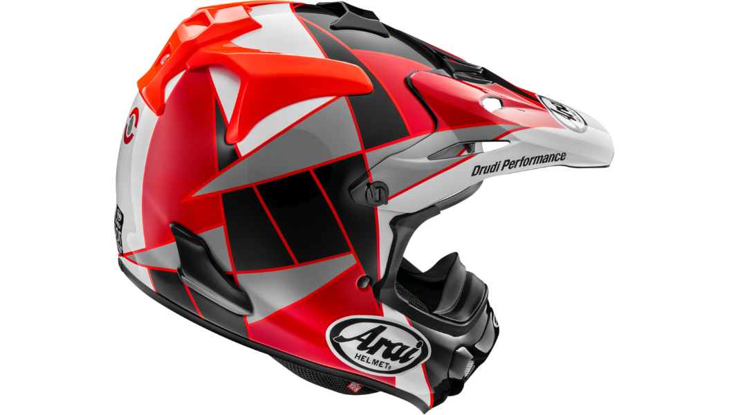 Arai VX-Pro4 Offroad Helmet - Fragment Red - Image 2